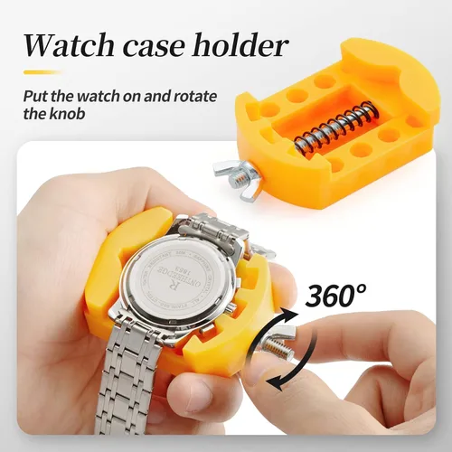 Miniatura 4 de Kit de herramientas de repuesto de batería de reloj, kit de reparación de Eventronic Watch con kit de herramientas de correa de reloj, herramienta