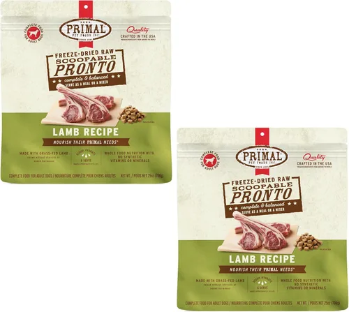 Miniatura 31 de Primal - Alimento liofilizado para perros, Pronto Mini Nuggets, cordero; tomar y servir, comida completa y equilibrada; también se puede utilizar