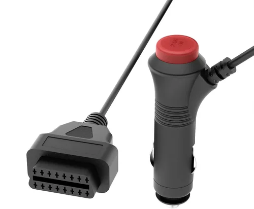Miniatura 2 de Encendedor con botón de interruptor a OBD2 16Pin conector hembra ECU Cable 12V DC Fuente de alimentación (1M/3.3ft) Cambiar encendedor