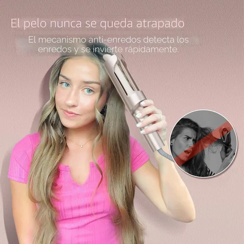Miniatura 6 de Rizador Automático Rotativo Mejorado - TYMO CurlPro Plus Varita de Rizar de Barril Largo para Cabello Largo, Rizador de Pelo Cerámico para Mujeres