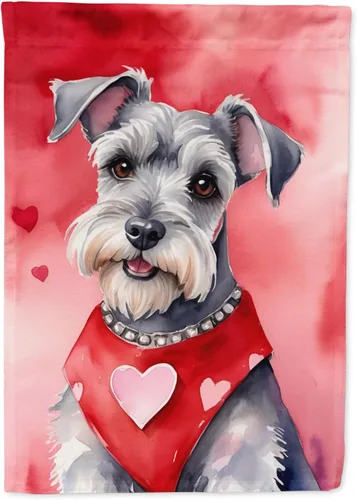 Miniatura 147 de Caroline's Treasures DAC5292CHF - Bandera de Border Collie My Valentine House para porche, grande, con manga para porche, para colgar en la pared