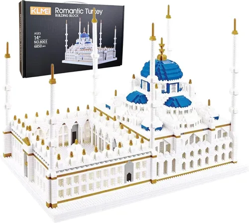 Miniatura 10 de KLMEi Colección de arquitectura: Taj Mahal - Set de construcción, juego de modelo, regalo para niños y adultos, 3950 piezas de mini-microbloques Taj
