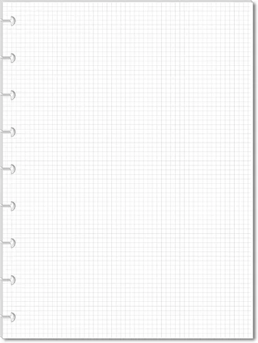 Miniatura 11 de Páginas de notas en cuadrícula se adaptan a 9 discos de planificadores clásicos Happy Planner, recambios de notas, insertos preperforados para Happy