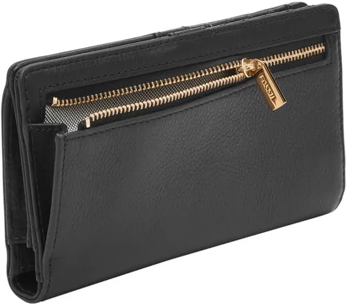 Miniatura 4 de Fossil Cartera delgada de cuero Liza para mujer