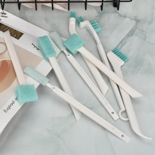 Miniatura 7 de Cepillos de limpieza pequeños para limpieza del hogar Detalle profundo Kit de herramientas de limpieza de hendiduras Cepillo limpiador pequeño