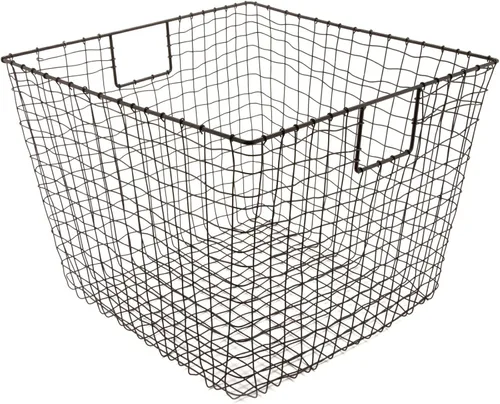 Miniatura 6 de G.E.T. Cesta de condimentos de hierro resistente, 10" x 6.9" x 9