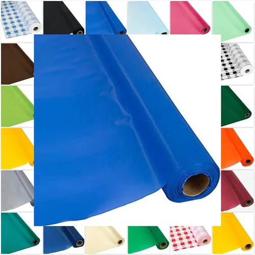 Miniatura 18 de DIY Craft - Rollo de plástico negro para mesa de banquete, 300 pies de largo (26 colores)