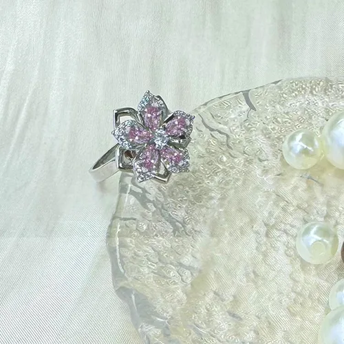 Miniatura 37 de Sunflower Ring Spinning Fidget Rings for Anxiety Open Adjustable Spinner Sun Ring Creative Relieving Stress Rotating Jewelry