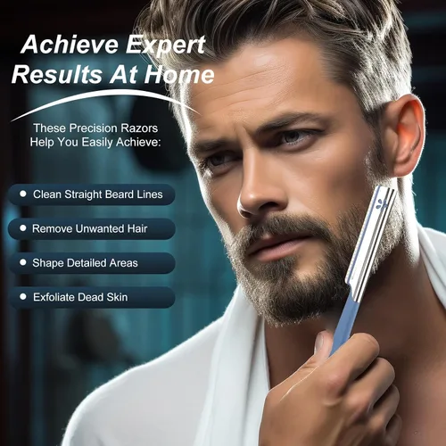 Miniatura 2 de Maquinilla de afeitar facial para mujer para depilación – Herramienta de dermaplaning Peach Fuzz Trimmer para mujer, removedor de pelo fino