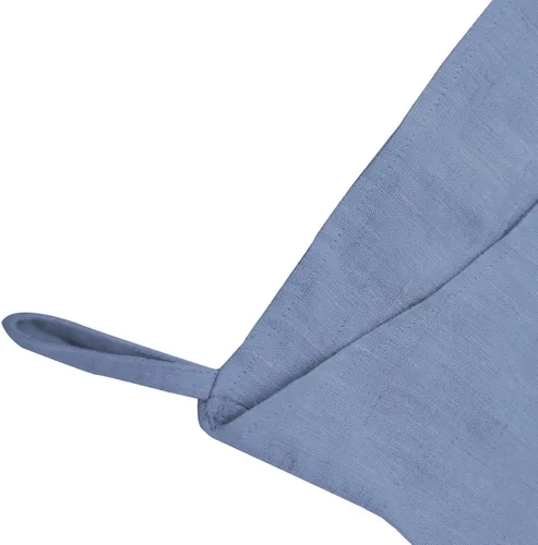 Miniatura 4 de Amazhiyu Pure Linen - Bolsa para colgar sobre la puerta con cremallera inferior para guardar ropa sucia, color azul cian