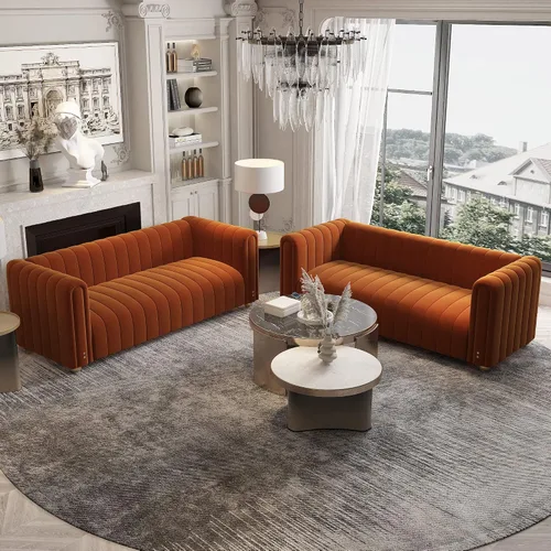 Miniatura 14 de Sofá capitonado Chesterfield de terciopelo tapizado de 81 pulgadas de ancho, 3 plazas, cómodo sofá para sala de estar, dormitorio, oficina, Negro