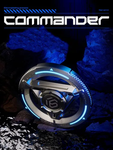 Miniatura 7 de Spinner de metal para niños y adultos, alta velocidad y silencio con luz brillante, spinner de dedos genial, anti-ansiedad y liberación de estrés