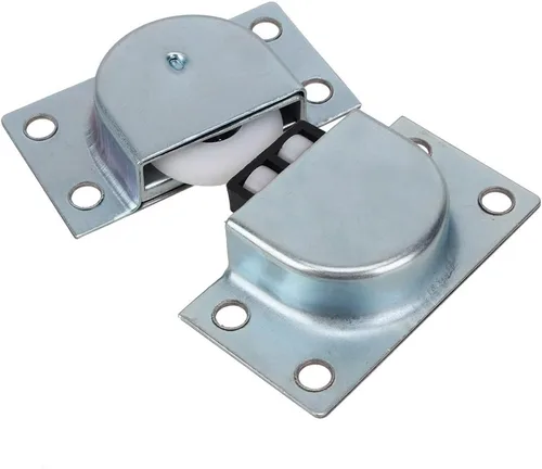 Miniatura 4 de 2 pares de rodillos de acero inoxidable 338 muebles rueda única para armario armario armario puerta corredera polea