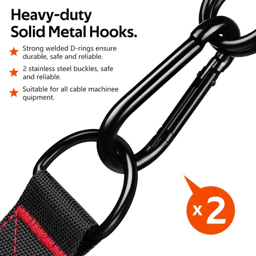 Miniatura 4 de Manijas de Ejercicio WALITO, Reemplazo de Accesorios de Cable para Equipo de Gimnasio en Casa, Sistema de Poleas, Pilates, Bandas de Resistencia