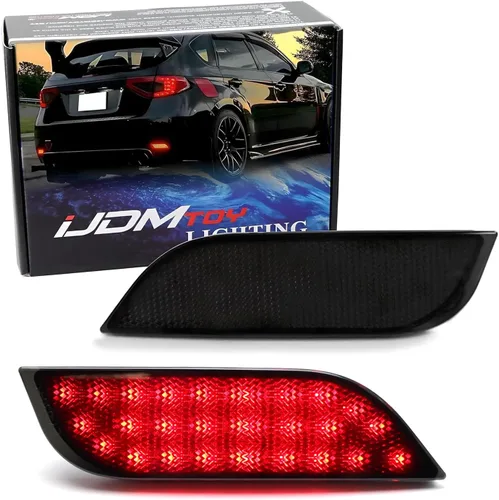 Luces reflectoras ledes de posición para defensa iJDMTOY 26-SMD para 2008-2014 Subaru Impreza, WRX STI o XV Crosstrek 2013 en adelante, Ahumado