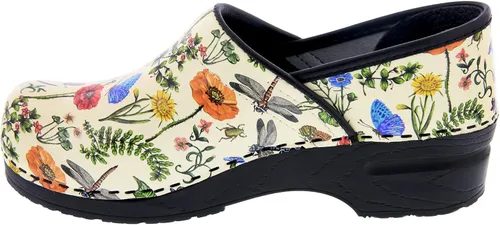 Miniatura 3 de BJORK Swedish Comfort - Zuecos de cuero para mujer, con estampado profesional