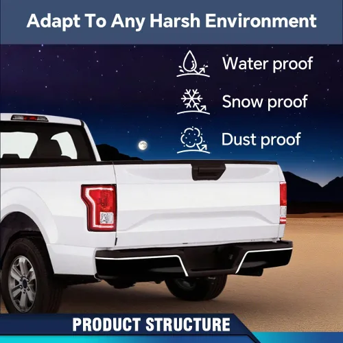 Miniatura 5 de PIT66 Conjunto de halógeno de luz trasera compatible con Ford F150 SSV 2016-2017/compatible con F150 2015-2017 (submodelo: Lariat, XL, XLT)