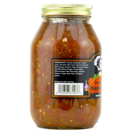 Miniatura 2 de Amish Wedding Salsa, frasco de vidrio de 32 onzas, calor medio