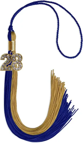 Miniatura 107 de Endea Graduation Borla de doble color con dije dorado (negro/oro brillante, 2022)