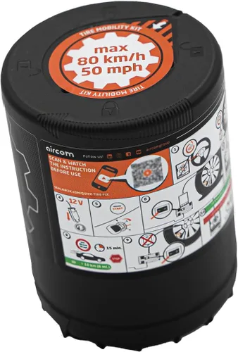 Miniatura 4 de Kit de movilidad para neumáticos de automóvil Sealair2k de Aircom, reparación de pinchazos de neumáticos de emergencia, 5903707591084, reemplazo