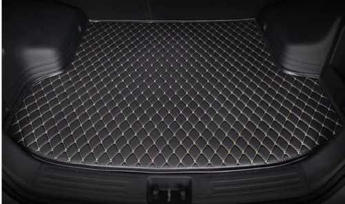 Miniatura 8 de Tapete de carga personalizado para maletero de automóvil, impermeable, antideslizante, protección para todo tipo de clima, material de cuero, Negro