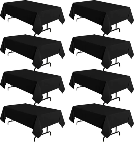 Miniatura 114 de sancua - Paquete de 2 manteles cuadrados de poliéster, de 54 x 54 pulgadas, resistentes a las manchas y a las arrugas, lavables, para mesas de Beige