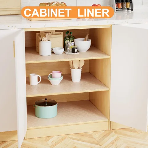 Miniatura 3 de FLPMIX Revestimiento transparente de 16 pulgadas: revestimientos impermeables para gabinetes de cocina, no adhesivo, fácil de limpiar, tapete