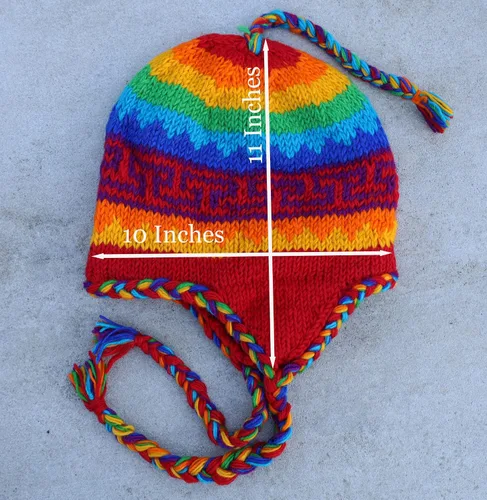 Miniatura 7 de KayJayStyles Rainbow Nepal - Gorro de lana para esquí, diseño de arcoíris
