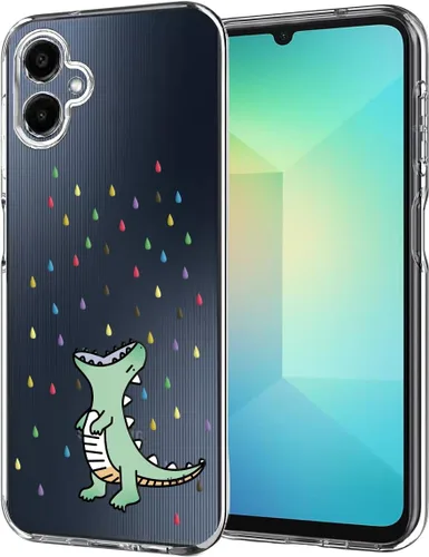 Miniatura 27 de Unov Funda diseñada para Galaxy A06 4G, funda transparente con [patrón antideslizante en relieve], protección delgada a prueba de golpes