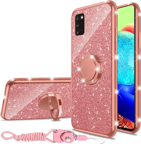 Miniatura 14 de nancheng Funda de teléfono para TCL A3X (A600DL), funda para Alcatel TCL A3X niñas y mujeres, bonita funda de silicona transparente con purpurina