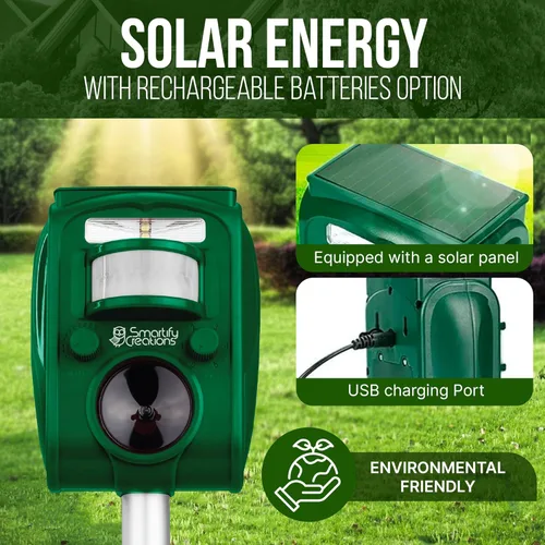 Miniatura 2 de Nuevo Dispositivo Solar Repelente de Ciervos 2025 para Exteriores – Repelente Solar de Animales para Exteriores – Repelente Solar de Roedores