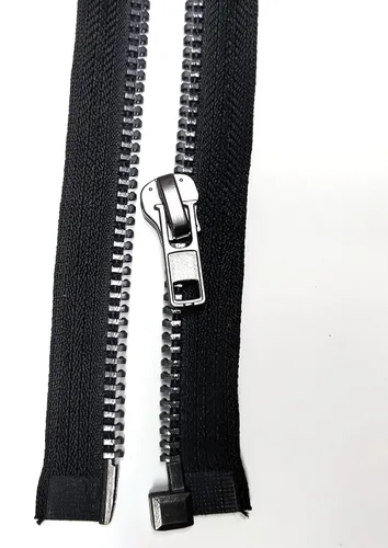 Miniatura 5 de #10 - Chaqueta separadora de 22 pulgadas, cremallera de metal de níquel negro, cremalleras de metal resistente para chaquetas, abrigos de costura