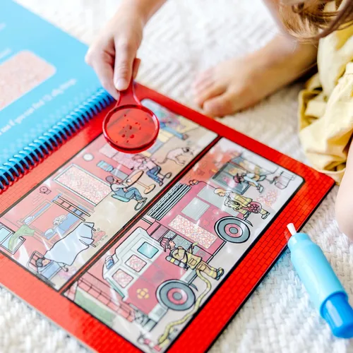 Miniatura 8 de Melissa & Doug On the Go Water Wow! Almohadilla de actividades reutilizable de lujo para revelar agua – Around Town