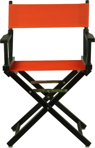 Miniatura 5 de Casual Home - Silla de director de 18.0 in, marco negro con lienzo naranja