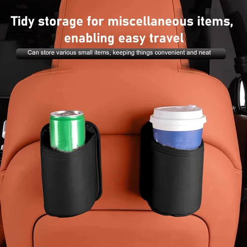 Miniatura 6 de Shakas Portavasos grande para puerta de automóvil, bolsa de almacenamiento multifuncional, papelera para bebidas, taza de agua, teléfono móvil