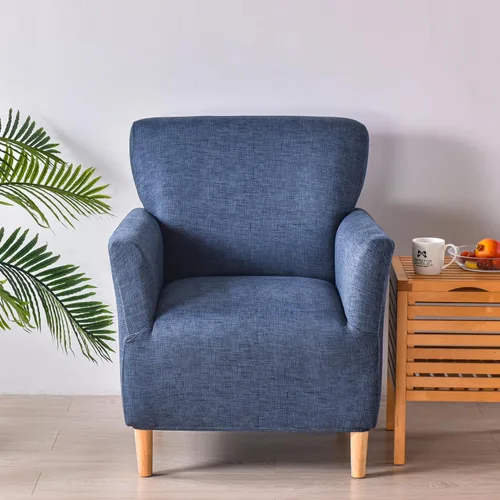 Miniatura 20 de LiveGo - Funda elástica para sillón de mediados de siglo moderno de 1 pieza, fundas de acento de jacquard para silla con brazos, fundas impermeables