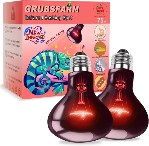 Miniatura 13 de Bombilla nocturna de reptil de 75 W, lámpara de calor UVA – Bombilla de luz de luna natural simulada para dragón barbudo, lagarto, serpiente