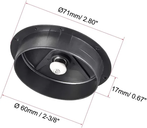 Miniatura 2 de uxcell Cubierta para agujero para cable, 2-3/8 pulgadas de plástico para escritorio, ojales para oficina, PC, organizador de cables, 20