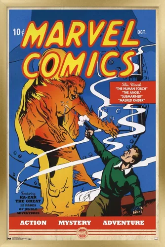 Miniatura 16 de Trends International Marvel Comics - Póster de pared de The Very First Marvel Comics #1, 22.375 x 34 pulgadas, versión premium sin marco
