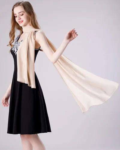 Miniatura 43 de Chales/mantones de gasa suave para vestidos, accesorios de mujer