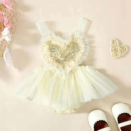 Miniatura 2 de Kaipiclos Traje de sesión de fotos para bebé recién nacida, mameluco de encaje bohemio floral medio primer cumpleaños fotografía traje