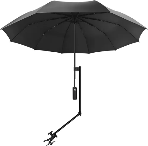 Miniatura 24 de XLINGZA Sombrilla de playa UPF 50+ con abrazadera universal ajustable