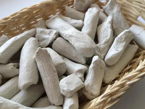 Miniatura 3 de Trozos comestibles de arcilla prensada blanca (grumos) naturales para comer (alimentos), 4 oz (113 g)