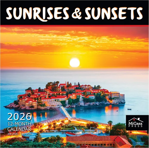 Miniatura 11 de MICASA PRESS Wild & Beautiful Beaches - Calendario de pared 2026 de 12 meses 12 x 24 pulgadas abierto Papel grueso y resistente Regalar