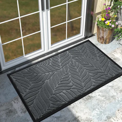 Miniatura 33 de Yimobra Tapete para puerta delantera para interiores y exteriores, 29.5 x 17 pulgadas, impermeable, para todas las estaciones, para entrada