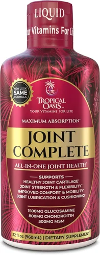 Joint Complete Premium - Suplemento líquido para articulaciones con glucosamina, condroitina, MSM, ácido hialurónico - para huesos y articulaciones