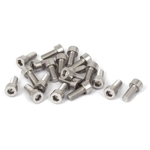 Miniatura 17 de 50 tornillos de cabeza hexagonal de acero inoxidable M3-0.020x0.236 in Tornillos de cabeza hexagonal perno interior DIN 912