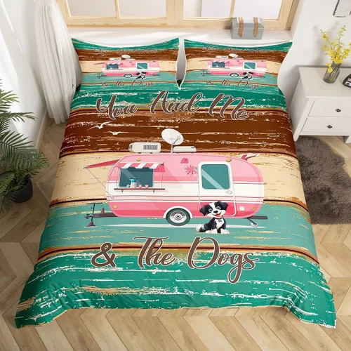 Miniatura 18 de Erosebridal Camper Bedding - Juego de ropa de cama de 2 piezas, estilo rústico de granja, juego de ropa de cama de campamento para adolescentes