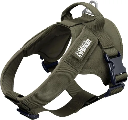 Miniatura 11 de EXCELLENT ELITE SPANKER Arnés táctico para perro, arnés de patrulla militar, chaleco de servicio para perro, chaleco militar para perro, chaleco
