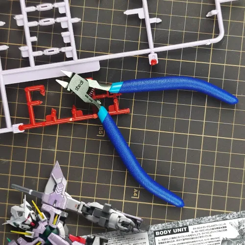 Miniatura 2 de stedi Pinza modelo de 5 pulgadas, con un solo borde ultrafino y estuche de cuchilla, herramientas de modelo de plástico para reparación de modelos